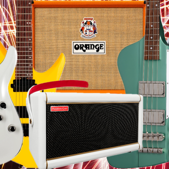 A photo illustrating the Musician's Friend 4th of July Sale