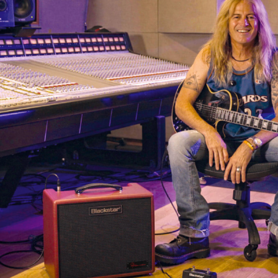 A photo of the Doug Aldrich Blackstar DA5 Ruby